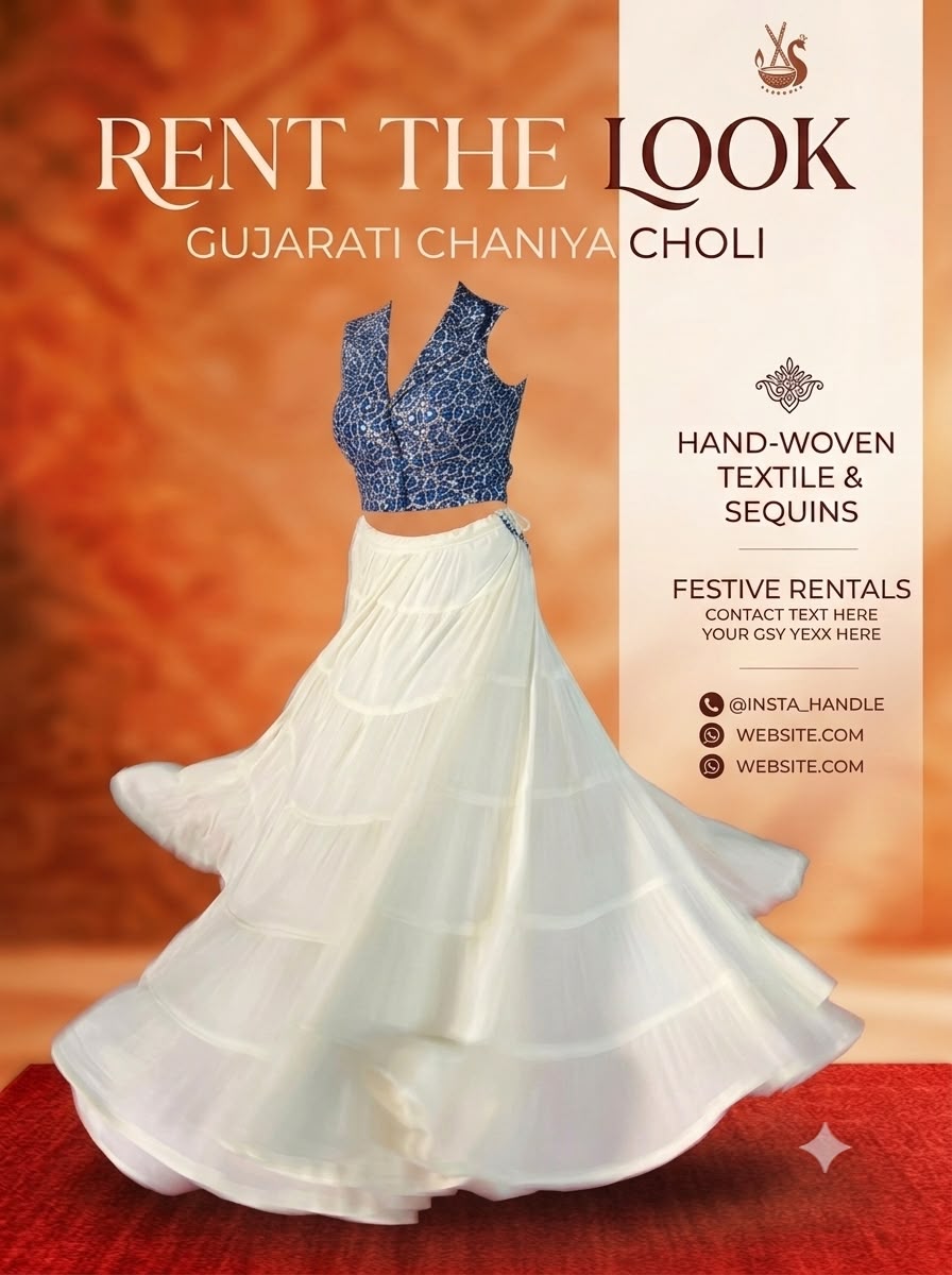 Sample 10, traditional Gujarati Chaniya Choli from Rent The Look